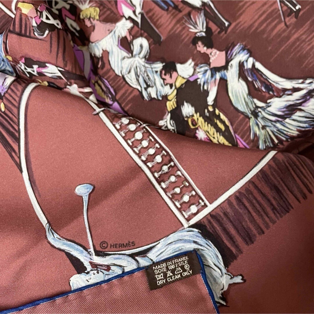 Hermes Scarf Soiree de Gala by Jean Louis Clerc 90 cm silk