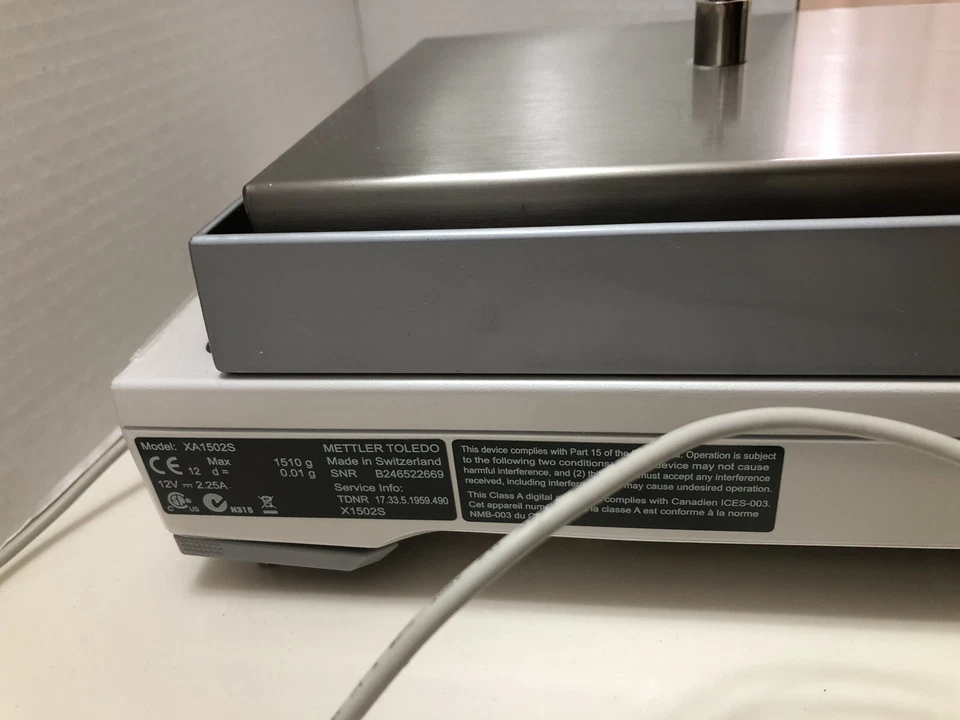 Sale! Mettler Toledo XS8001S Balance RS232 Print port 8010g 0.1g FACT Tested Ex - Image 2 of 4