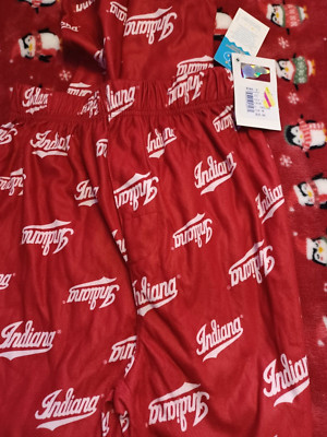 NWT Boys Genuine Stuff Red Indiana Pajama / Lounge Pants Size 10/12