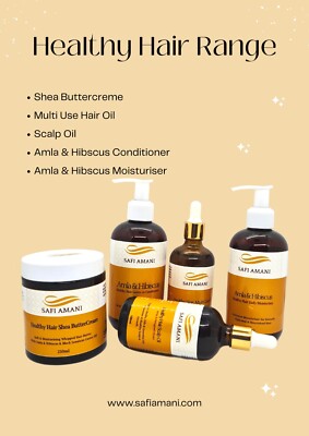 Safi Amani Gesundes Haar Bio Amla & Hibiskus Bundle zur Haarkur