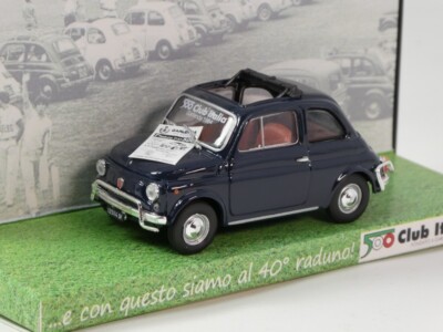 Brumm Fiat 500 L 1968 - 40th Rally 500 Club Italia Garlenda 1/43 S23/15