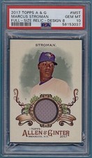 2017 Topps A&G Full Size Relic Marcus Stroman Jersey #MST PSA 10! Blue Jay! POP1