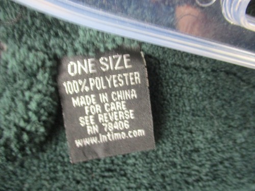Intimo Bath Robe Green One Size Pockets Tied Waist - Picture 5 of 10