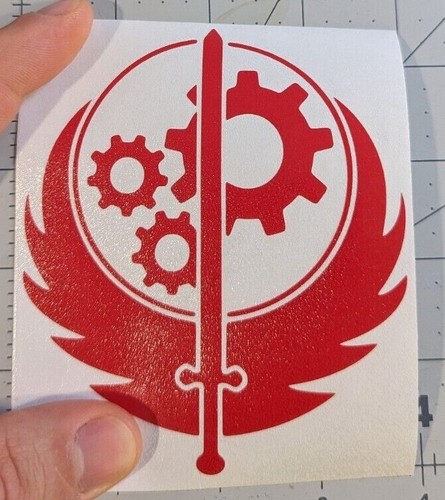 Brotherhood of Steel logo from Fallout video game series decal you choose color - 第 3/3 張圖片