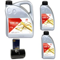 MotoröL Set MotoröL Febi SAE 10W-40 7 Liter + ÖLfilter FüR Peugeot 605 3.0 6B