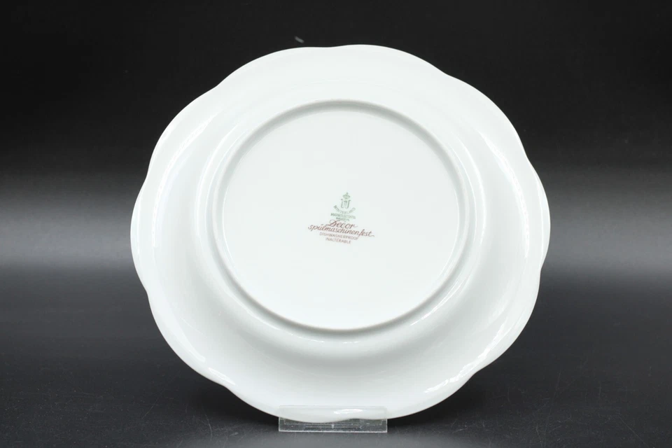 Winterling Marktleuthen Grau Rosa Streifen Speiseteller Teller Porzellan Ø 24 cm - Bild 3 von 4