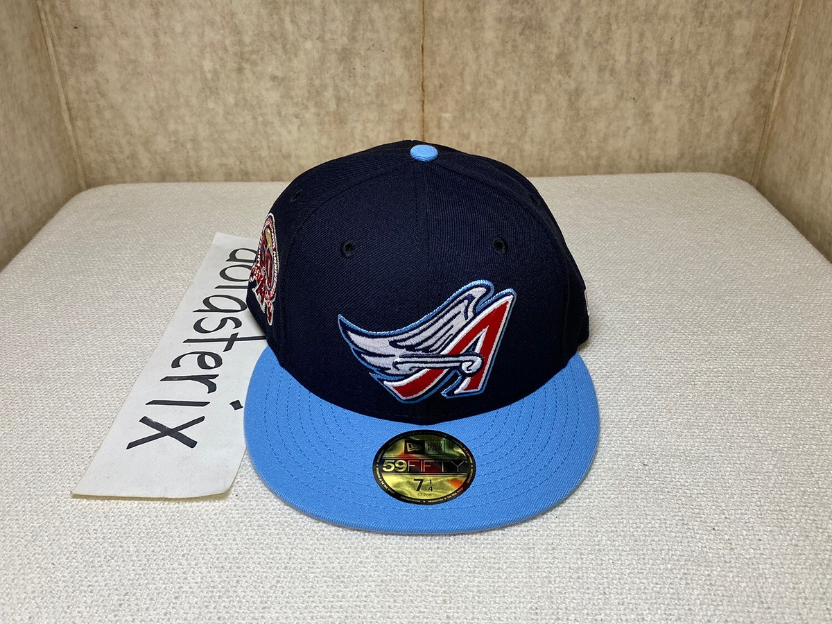 Anaheim Angels Navy Sky Blue 2-Tone Pink UV 50th Anniversary NOT HAT CLUB  Trout