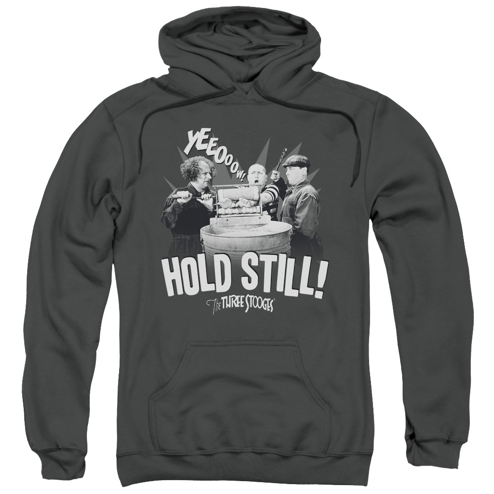 Three Stooges HOLD STILL Licensed Adult Sweatshirt Hoodie Three Stooges HOLD STILL Licensed Adult Sweatshirt Hoodie