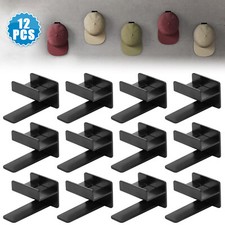 12PCS Cap Rack Baseball Hats Key Wall Door Hanger Holder Hooks Storage Organizer