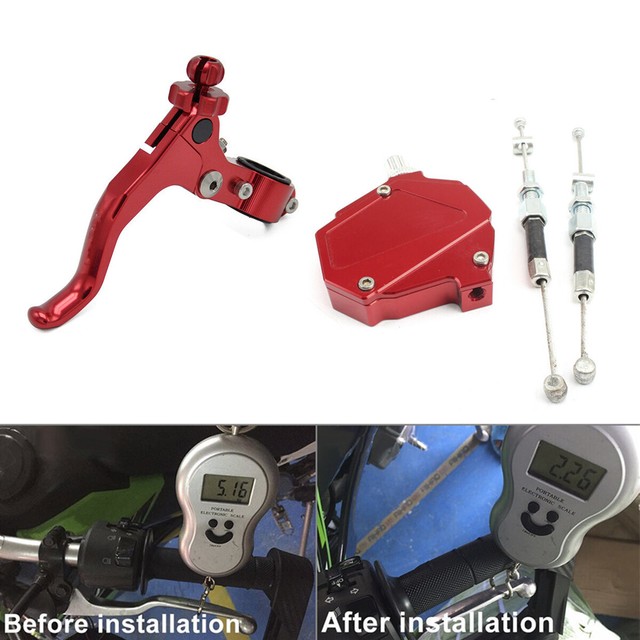 CNC Aluminium Laborsaving Clutch Kit Short Stunt Clutch Lever Universal Red eBay