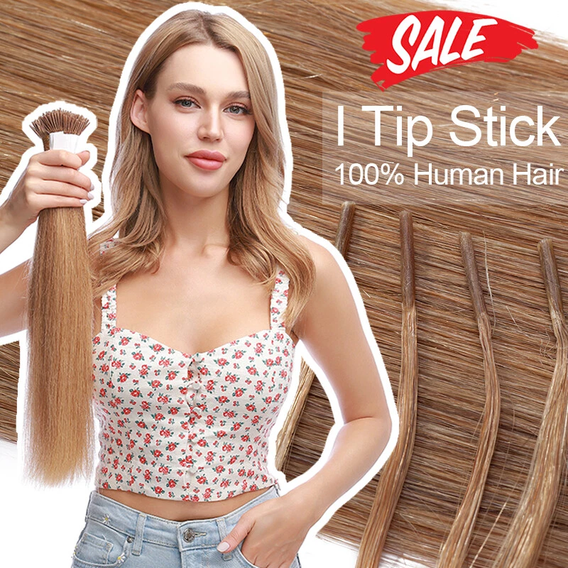 CLEARANCE Stick I Tip Human Remy Hair Extensions 150G Full Head Thick Balayage - Image 2 of 4