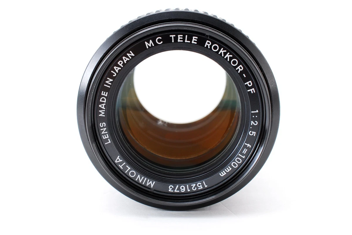 Minolta mc tele rokkor-pf 100mm f2.5 Telephoto MF Lens From Japan AF2701