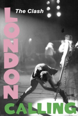 The Clash Poster London Calling Smashing Guitar 24 inches by 36 inches