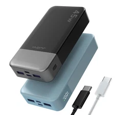 2Pack Power Bank 20000mAh 45W Portable Charging Battery Backup For Cell Phone