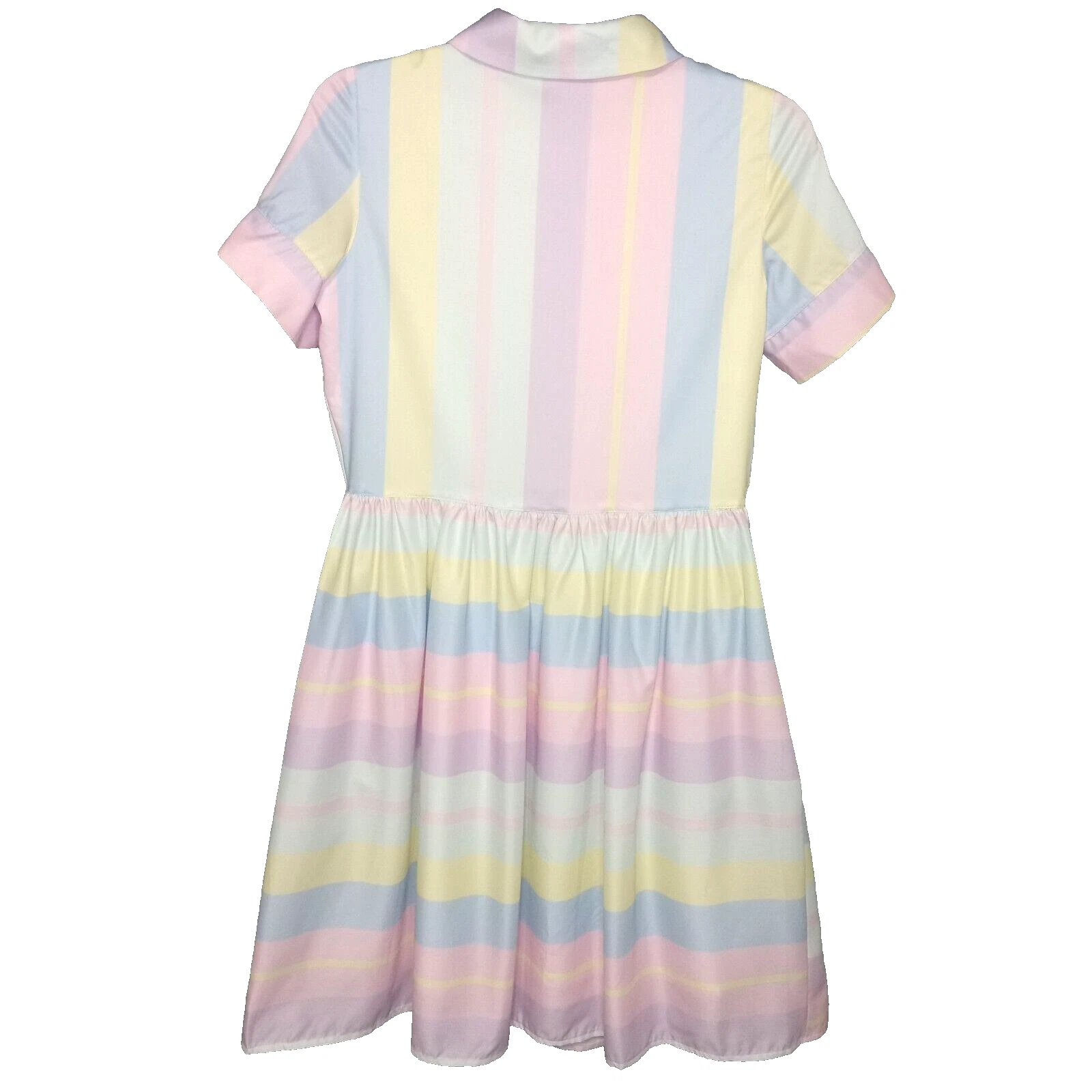 VALENTINO Abito donna My Violet pastello taglia S scollato foderato arcobaleno prateria cottage Kawaii