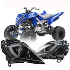 2PCS LED Headlights Set Head Lamps for 2006-2025 YAMAHA YFZ 450 RAPTOR 700 700R