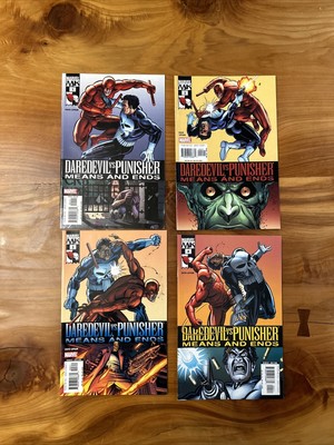Daredevil Vs Punisher Means And End 1-4 Set (2005 Marvel) Comics Lot 1 2 3 and 4