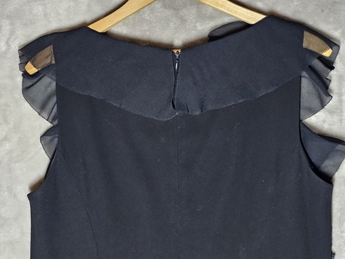 Lauren Ralph Lauren Dress Sheath Black Lined Size 12 Evening Party Cocktail - Picture 8 of 12