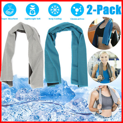 Lot De 4 Serviettes Rafraîchissantes Instantanées - Sport, Running, Gym, Yoga (couleurs Assorties)