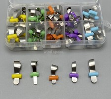 1Box Dental Sectional Contoured Metal Matrix Bands Retainerles Automatrix Locker