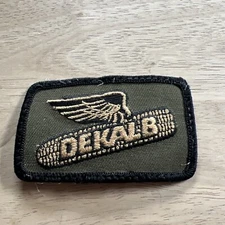 Vintage Trucker Farmer DEKALB SEED Patch Green Back Black Boarder Patch