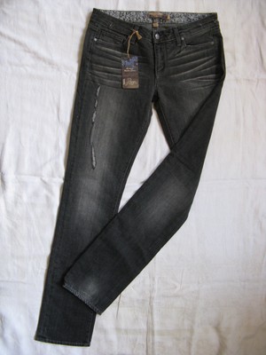 PAIGE Skyline Damen Jeans Stretch Grey W31/L34 medium waist skinny leg slim fit