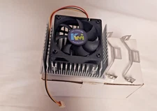 VINTAGE KINGWIN P4 SKT 423 HEATSINK AND COOLING FAN W/ CLIPS & THERMAL PAD INCL