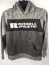 Youth Russell Athletic Gray Pullover Hoodie Medium 10/12