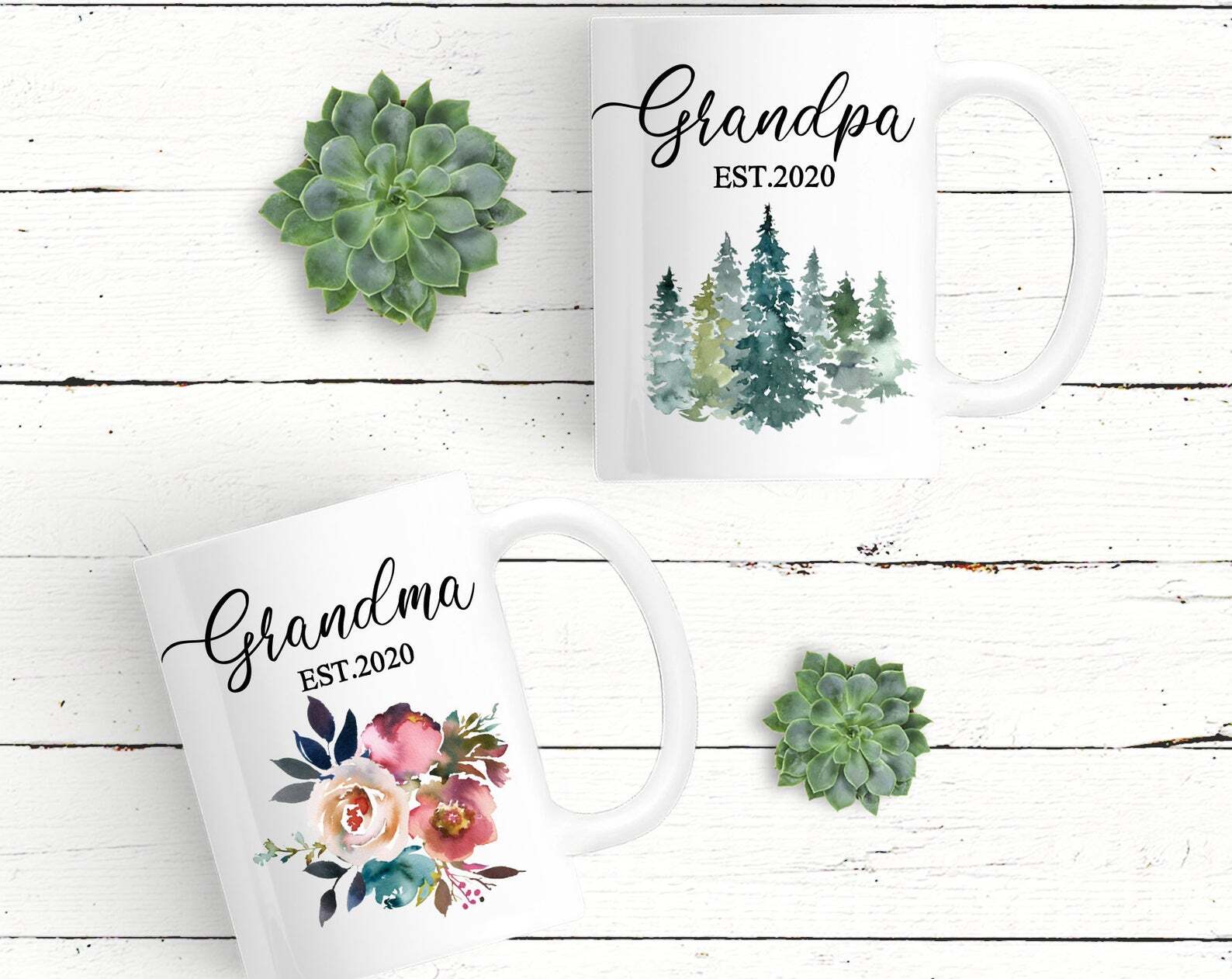 Grandparents Mug Pregnancy Announcement Grandparents Baby Announcement Baby