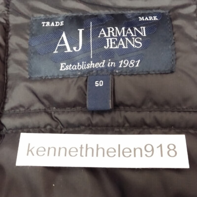 ARMANI JEANS HOODED DOWN JACKET IN TECHNICAL FABRIC BLACK MENS