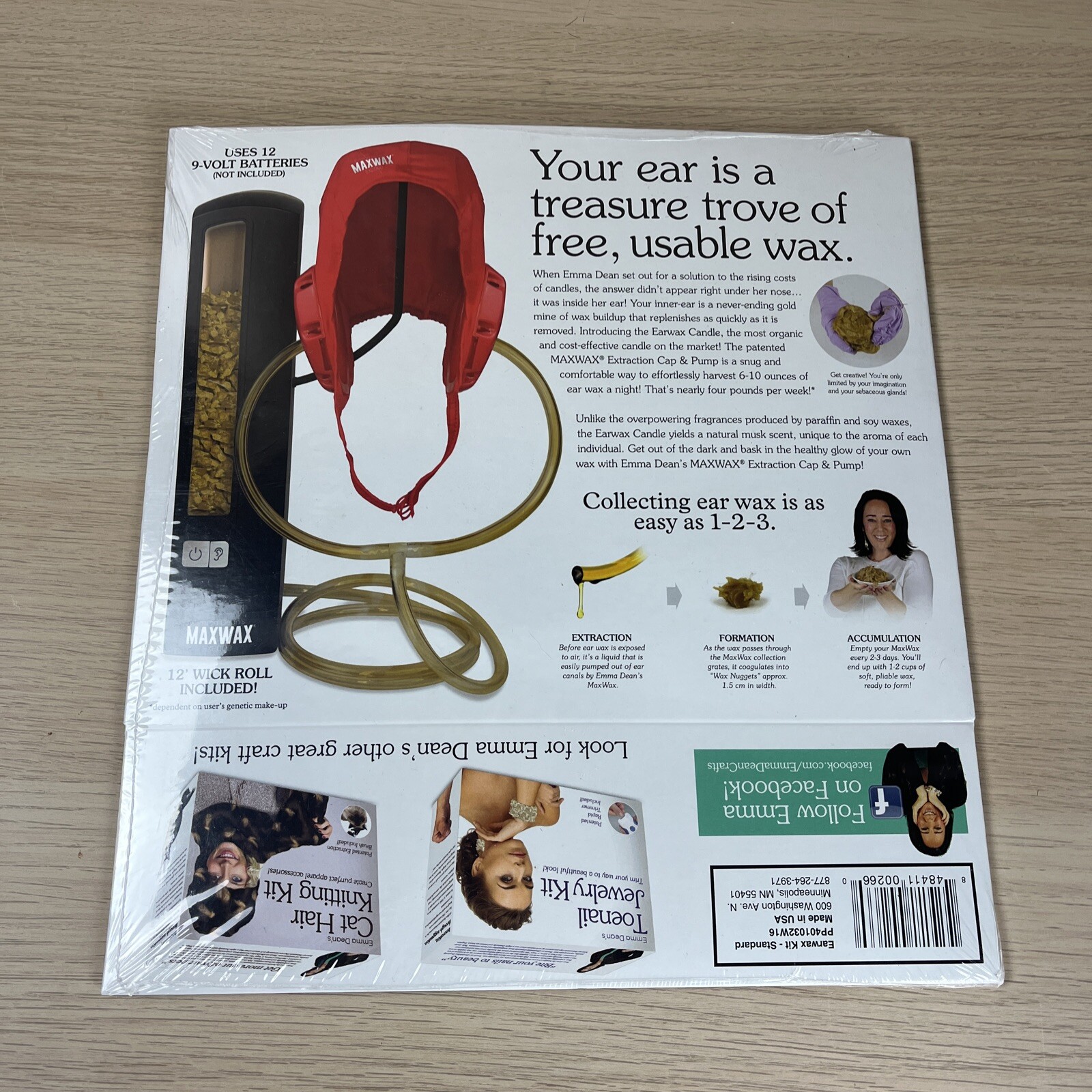 LARGE Joke Gift Box "fake empty box" to wrap gift Prank Box EARWAX