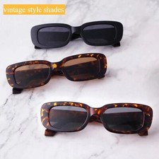 Vintage Style Rectangle Sunglasses Outdoor Fashion Shades Eyewear For Women NEW