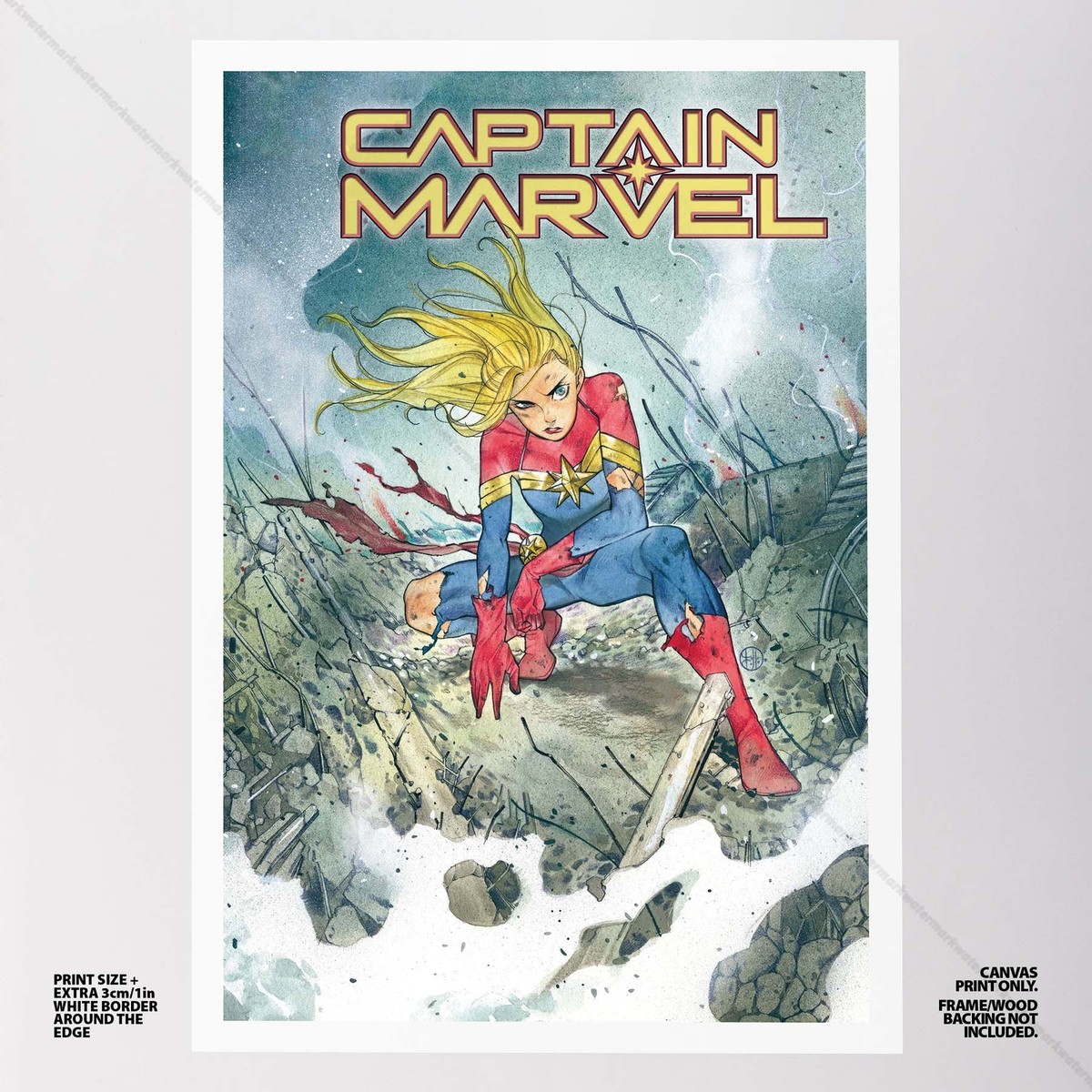 Poster Captain Marvel Sur Toile - Avengers Endgame - Print #9352 - Sans Cadre