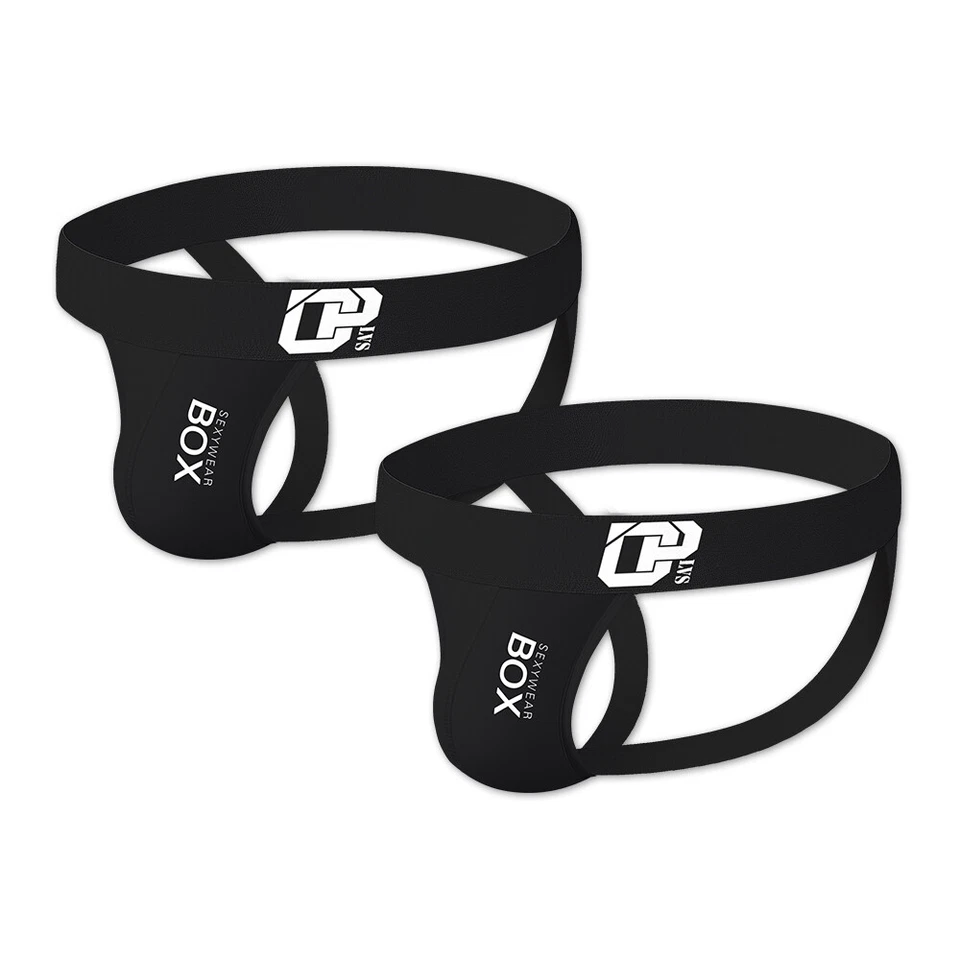 Paquete de 2 correas deportivas para hombre ropa interior bolsa correa deportiva sin espalda Foto 2 de 4