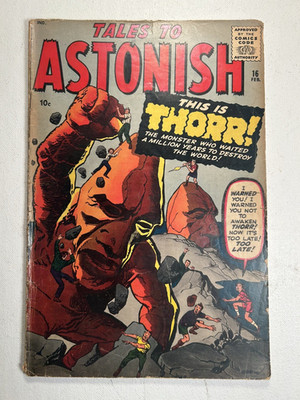 Tales to Astonish #16 Marvel Comics 1961 Stan Lee Jack Kirby Steve Ditko GD