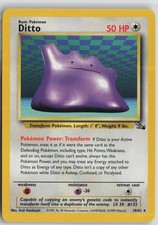 Ditto 18/62 Rare Fossil Pokemon Unlimited Near Mint on eBay