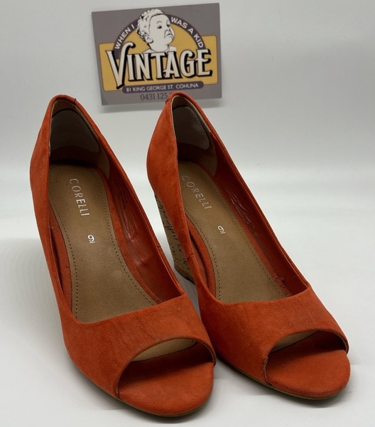 Corelli Amelia Size 9 Women’s Shoes Wedges Orange