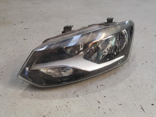 VOLKSWAGEN POLO LEFT HEADLAMP 6R, COMFORTLINE/GTi, HALOGEN TYPE, 05/10-05/14 10