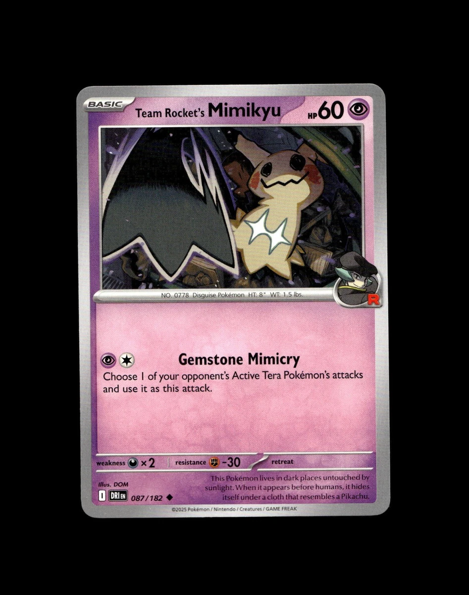 Preços baixos em Cartões TCG Team Rocket's Mimikyu Pokémon | eBay