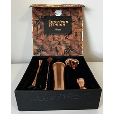 American Woman Paramount Network Copper Plated Stainless Steel Bartender Set