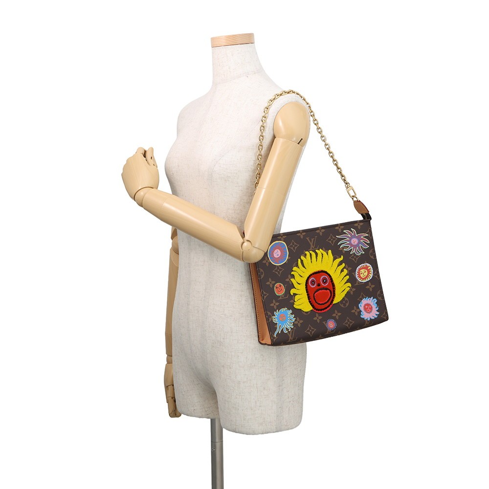 LOUIS VUITTON LVxYK Toiletry Pouch on Chain Monogram Brown/Multicolor M81982 image 4