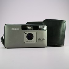 Konica Big Mini BM-201 35mm Film Point and Shoot Camera Silver Tested *Read*