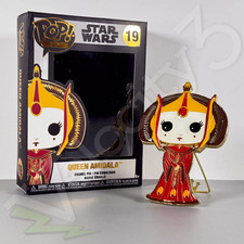 Funko Pop! Pin – Queen Amidala #19 | Enamel Pin with Stand | Star Wars