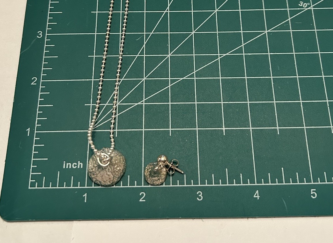 JCP Sterling ~ HERSHEY KISSES Pendant Necklace Matching HERSHEY KISSES EARRINGS