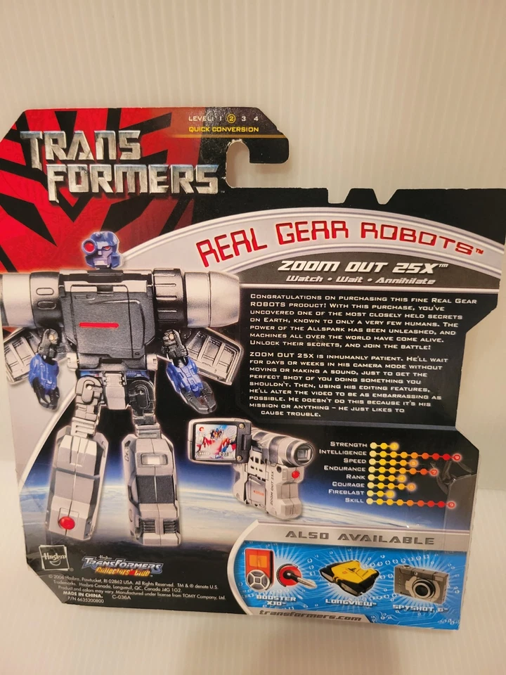 Transformers Real Gear Robots - 2007 - Zoom Out 25x - Complete - MOSC - Image 2 of 2