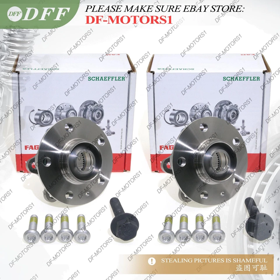 OEM Pair Front/ Rear Wheel Hub Bearing Assembly For Audi A4 A5 A6 A7 A8 S4 S5 Q5 Foto 2 de 4