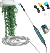 TOOVEM Electric Garden Sprayer w/Battery Indicator,Battery Powered Sprayer Wand