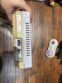 Super Nintendo SNES Console Bundle - Tested - Mario World & Sim City - OEM Cable