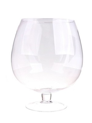 INNA-Glas XXL Stielglas Liam, klar, 38cm, Ø23cm/Ø31cm