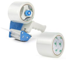 Clear Packing Tape with Dispenser, 1.96 Mil 2.83 Inch x 60 Yards, 2 Rolls Pac...